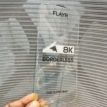 Flayer 8K Borderless Tempered Glass