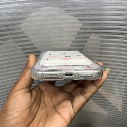 Bow Print MagSafe Wallet iPhone 17 Pro Max Case