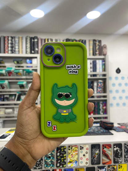 Cartoon Printed Fancy Case with Camera Protection for iPhone