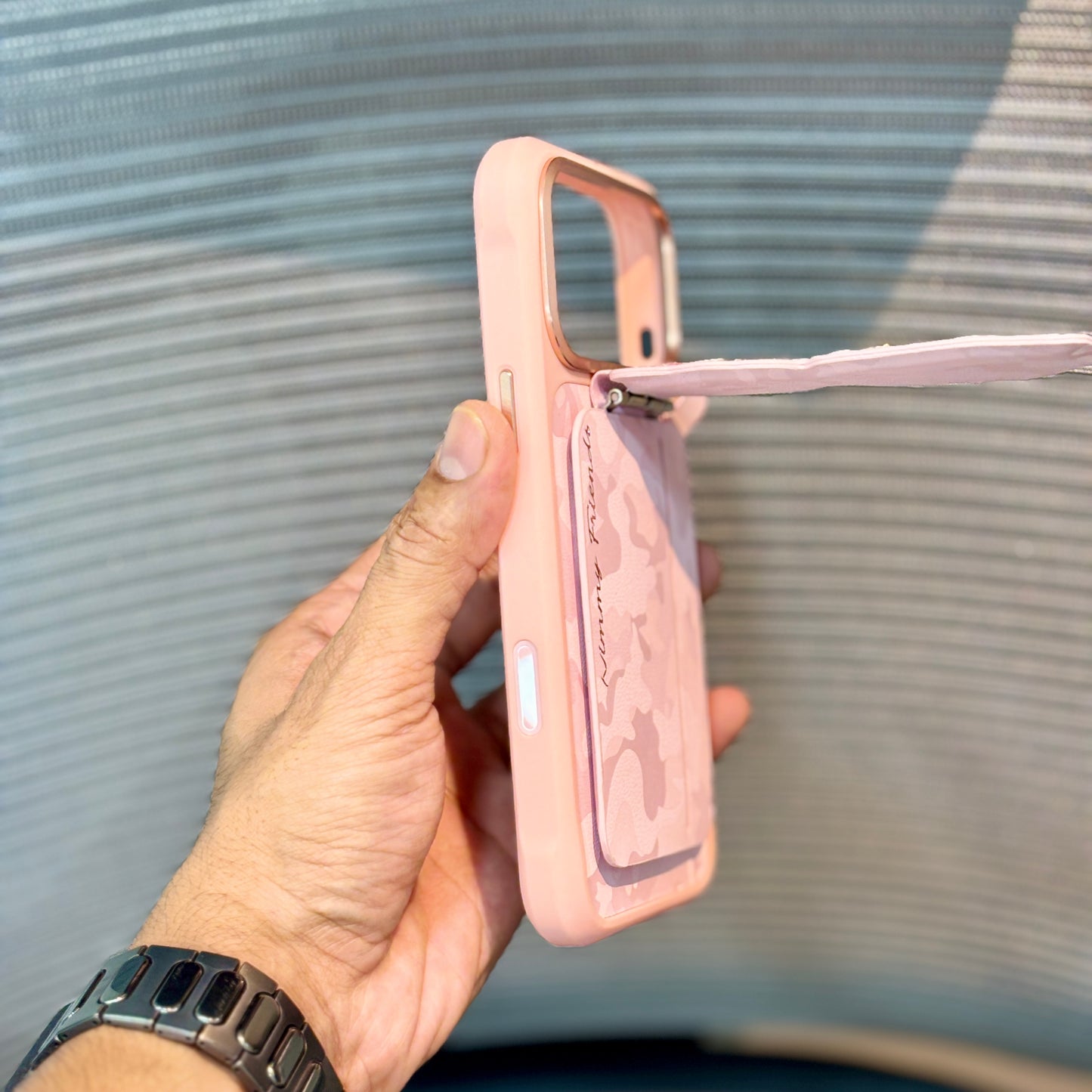 FurEver MagSafe iPhone 17 Pro Max Wallet Stand Case