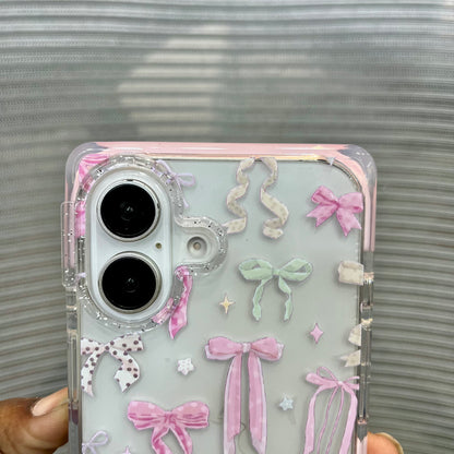 Glitter Bow Printed iPhone 17  Case