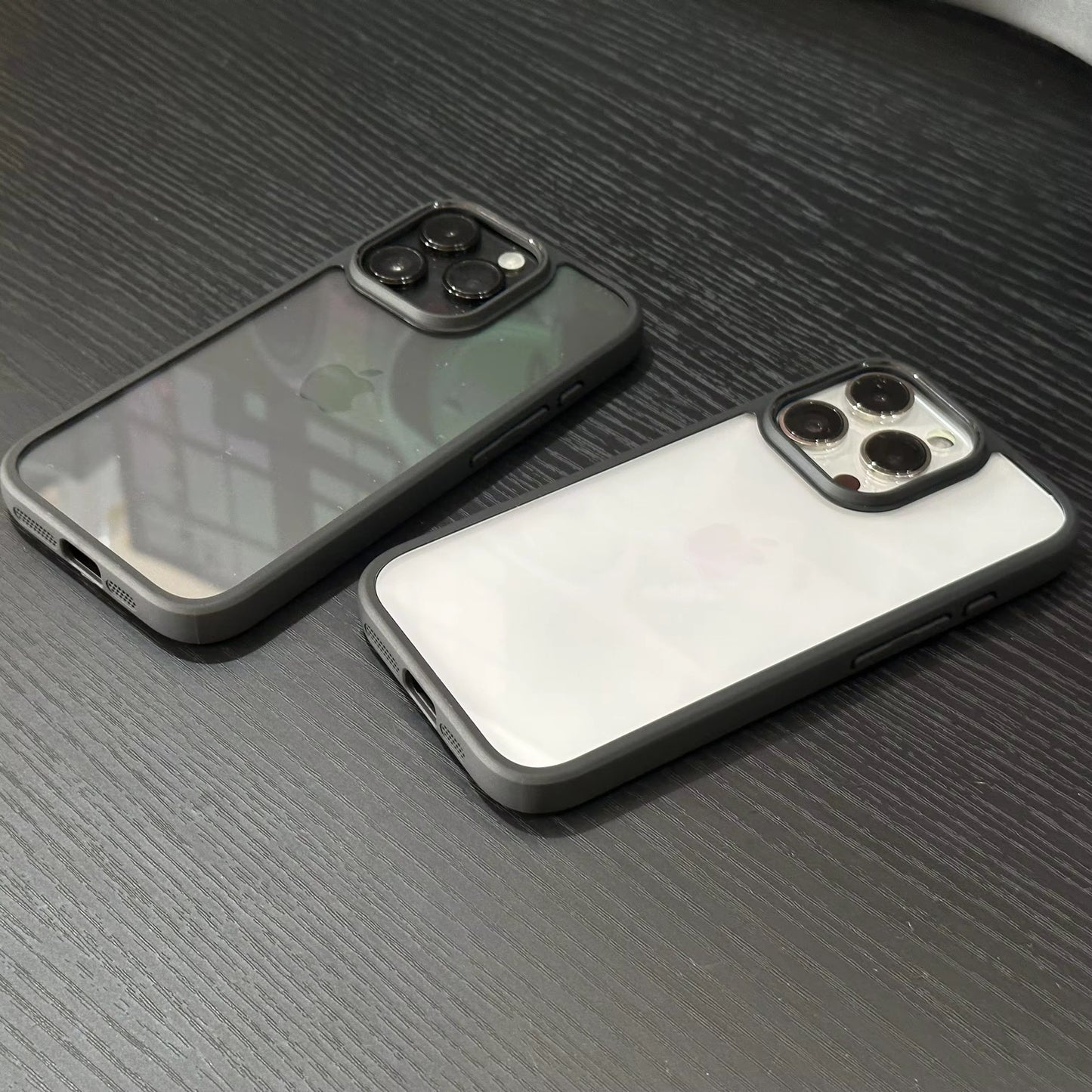 Transparent Black Border Case for iPhone 16 Series