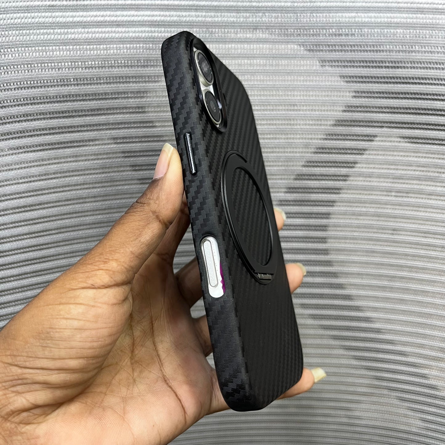 Carbon FlexMag Stand iPhone 17 Case