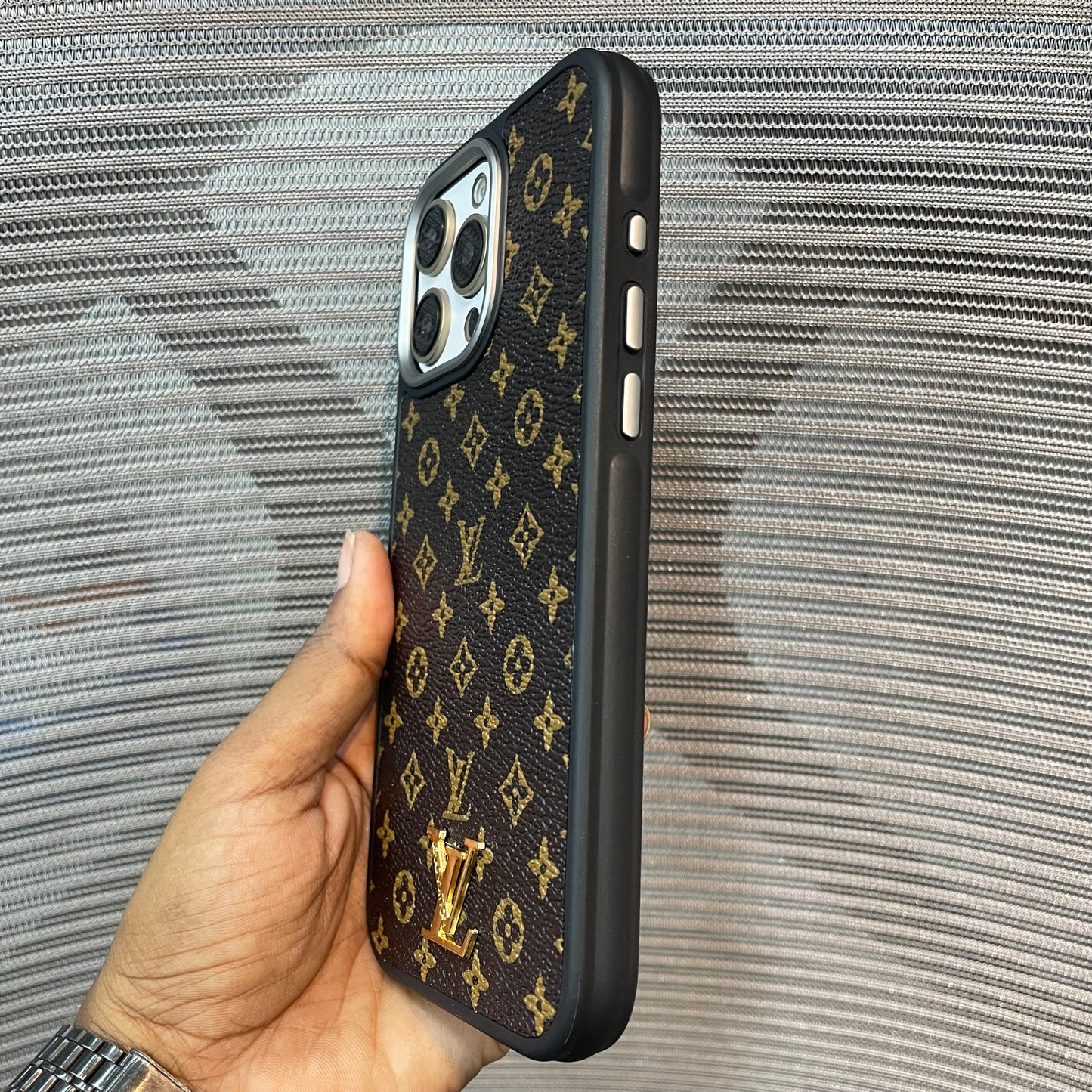 LogoLuxe Leather iPhone Case