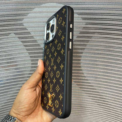LogoLuxe Leather iPhone Case