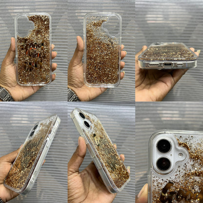 Good Vibes Only Liquid Glitter iPhone 16 Case