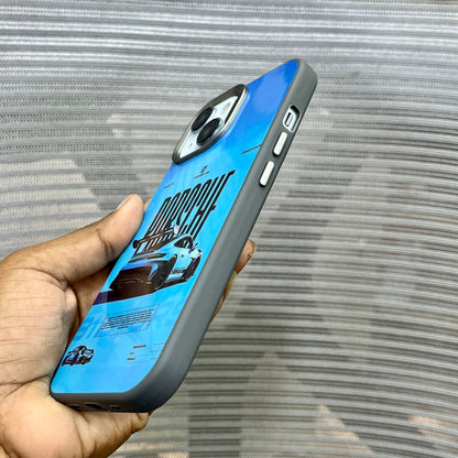 Glossy Car Print Protective iPhone 15 Case