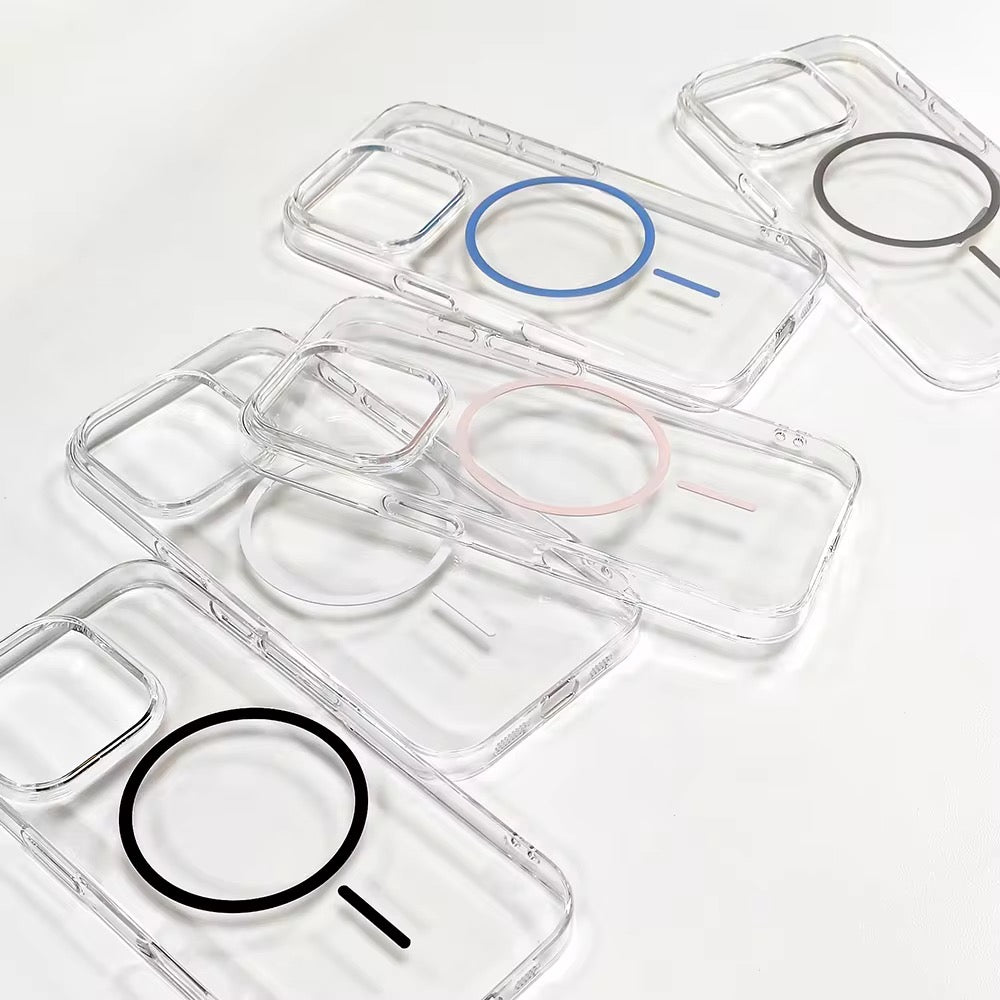 Anti-Yellow Transparent MagSafe iPhone Case
