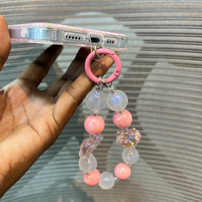 Floral Charm Clear iPhone 15 Case