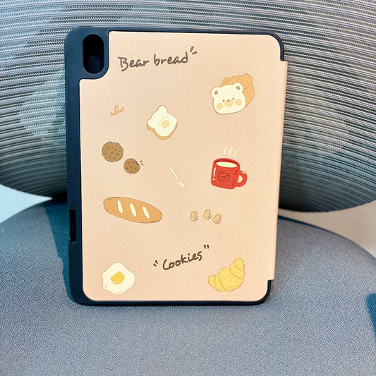 Bear Bread - 3D Cartoon Printed iPad Case