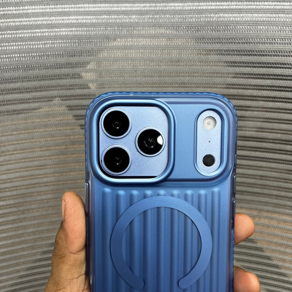 Stripe Matte Finish MagSafe Shockproof iPhone Case