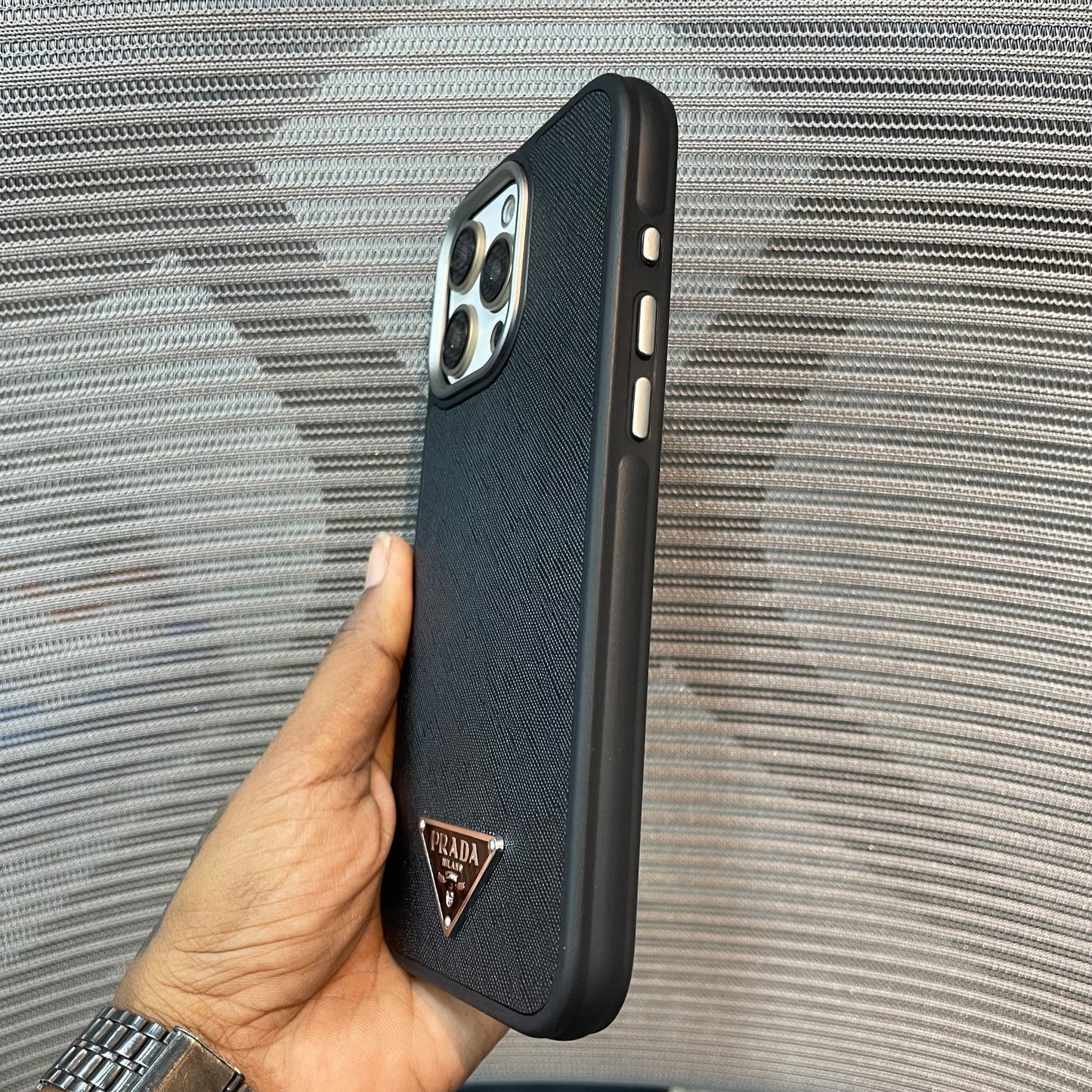 LogoLuxe Leather iPhone Case