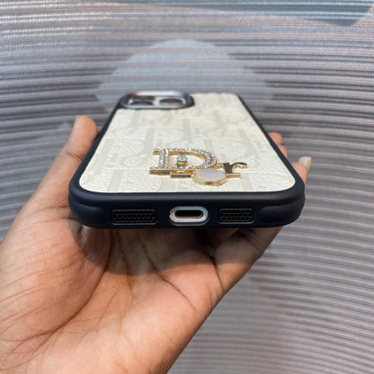 LogoLuxe Leather iPhone Case