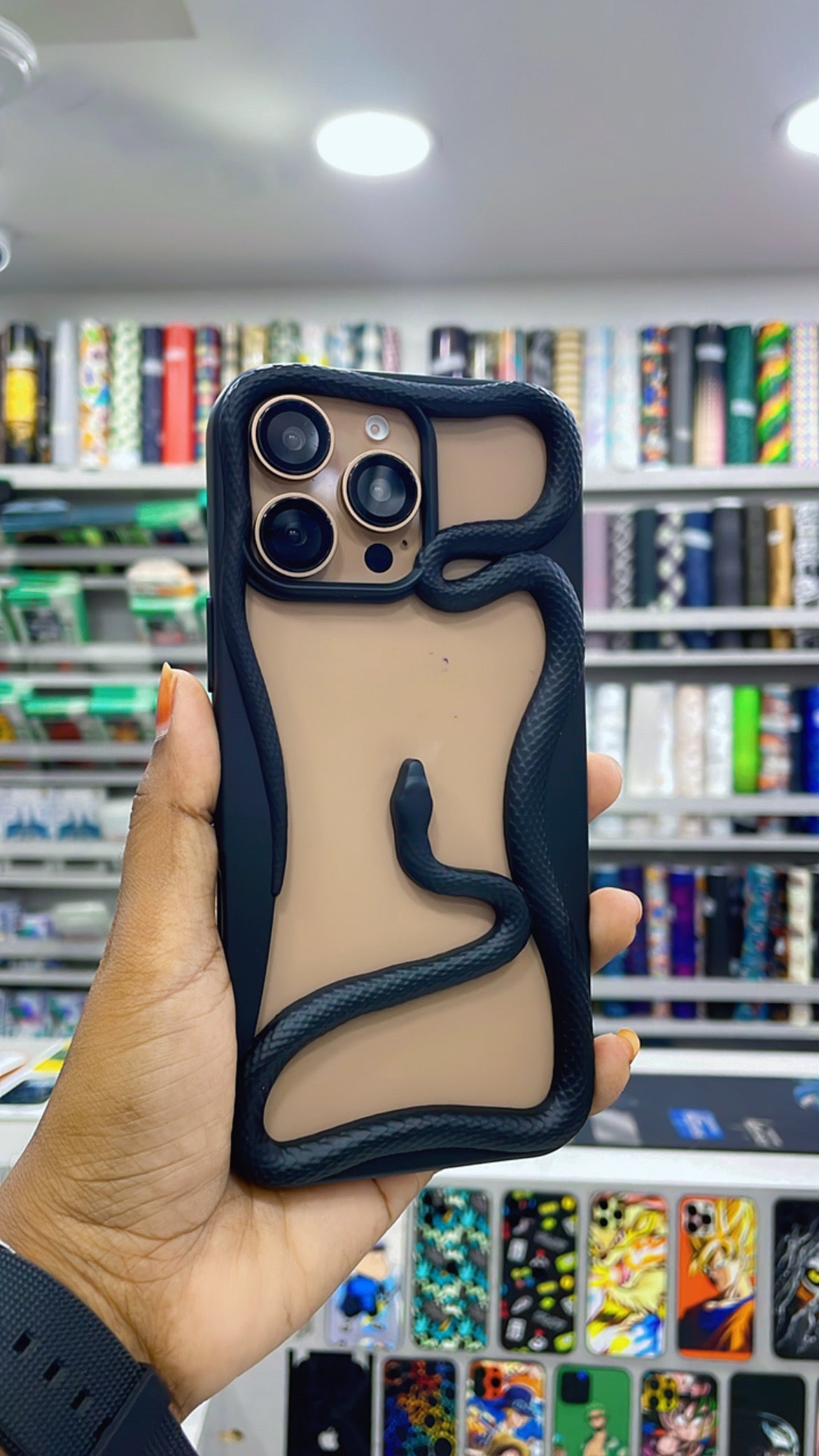 Fancy Snake Designer Soft Silicone Case for iPhone