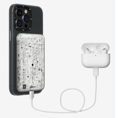 Circuit Board Magnetic Wireless Power Bank - 5000 mAh
