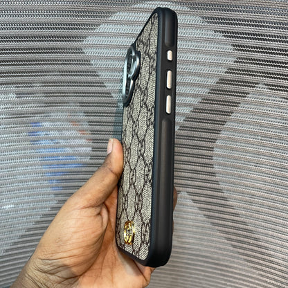 LogoLuxe Leather iPhone Case