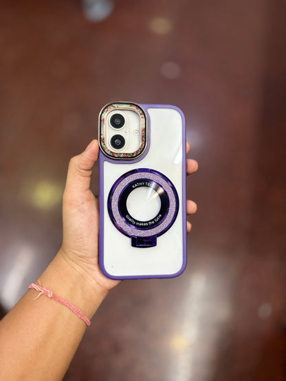 Fancy Bling MagSafe Transparent iPhone Case
