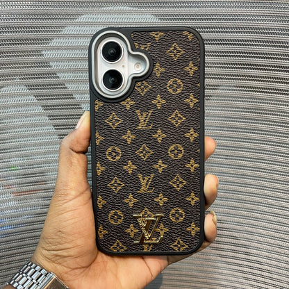 LogoLuxe Leather iPhone Case