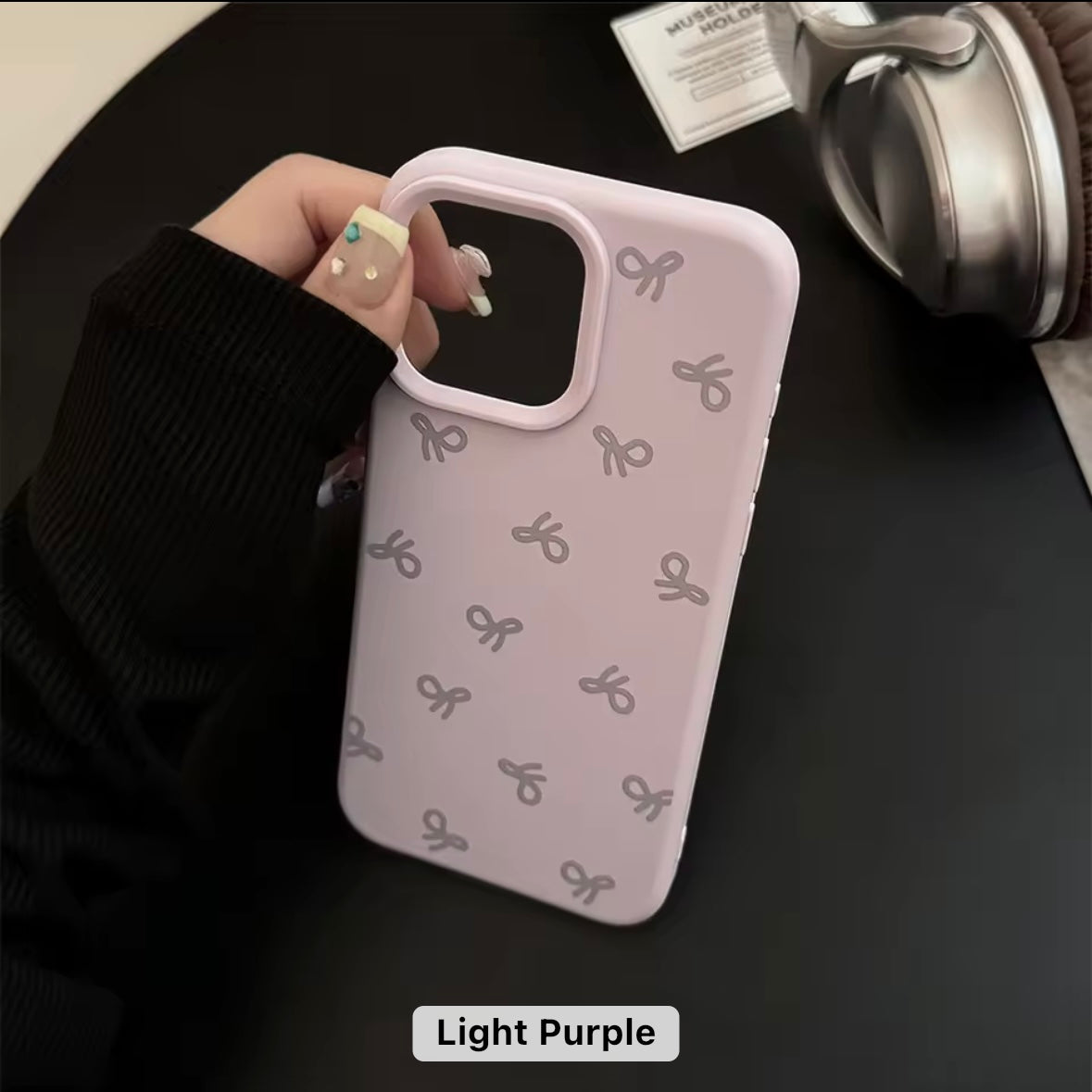 Aesthetic Pastel Bow iPhone Case