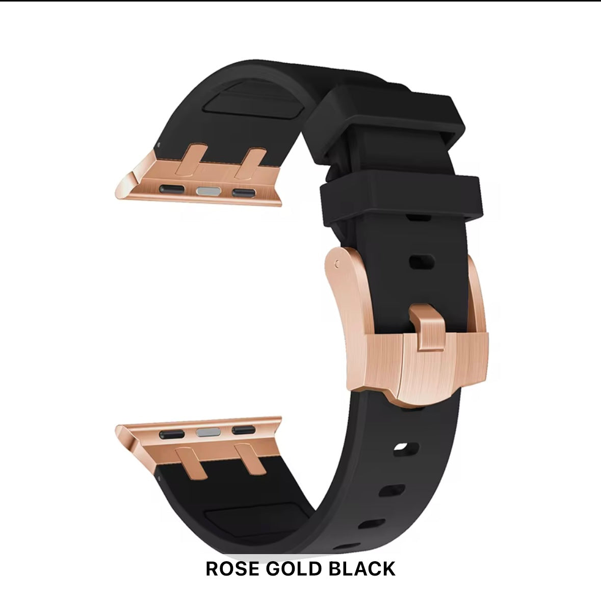 Rubber with Metal Buckle Apple Watch Strap