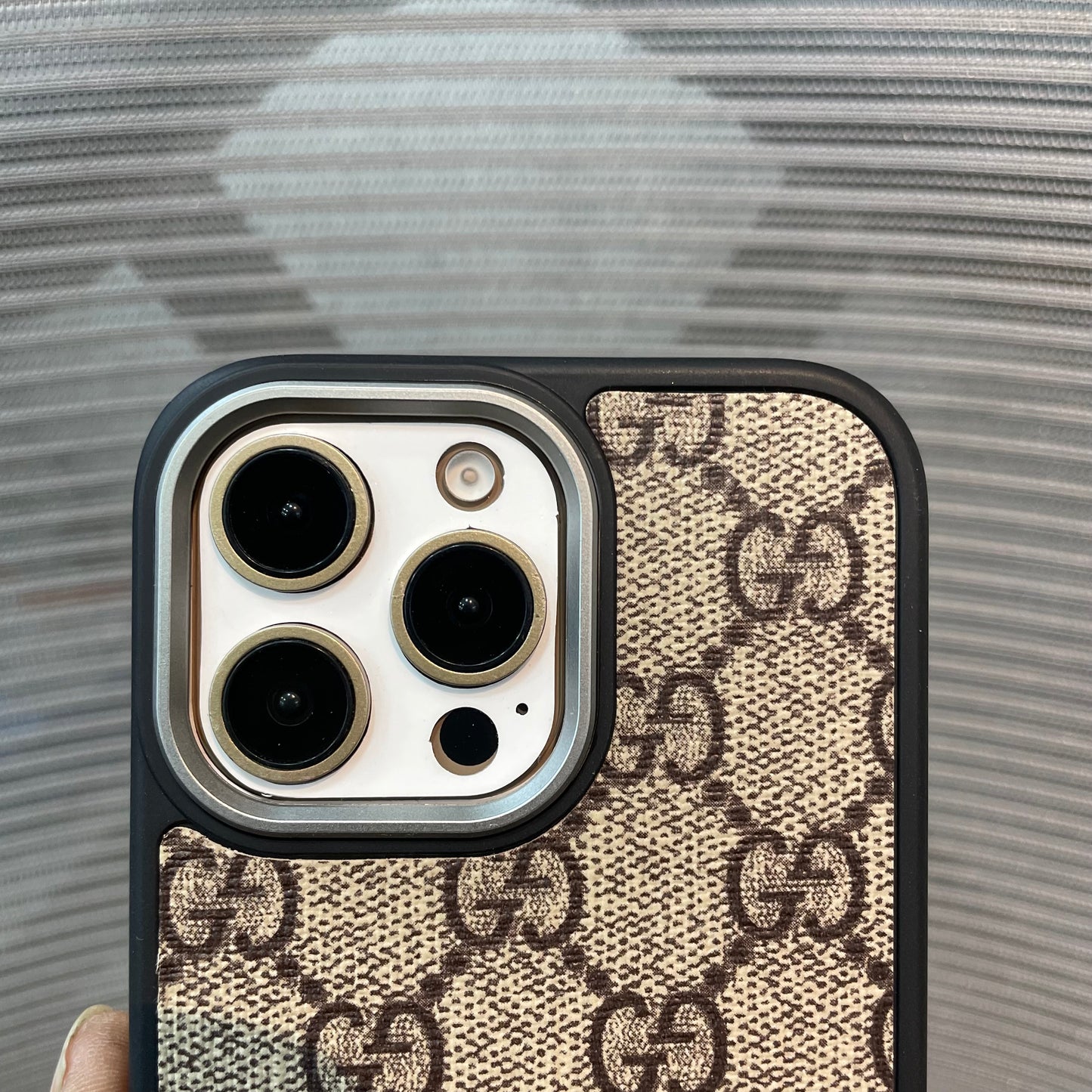 LogoLuxe Leather iPhone Case