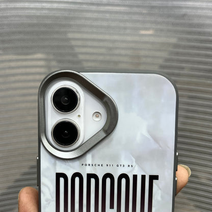 Glossy Car Print Protective iPhone 16 Case