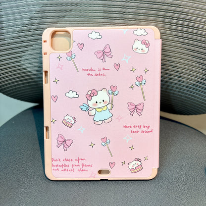 Kitty - 3D Cartoon Printed iPad Case