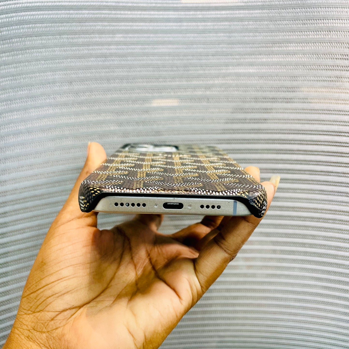 Luxe Printed Inner Fur iPhone 16 Pro Max Case