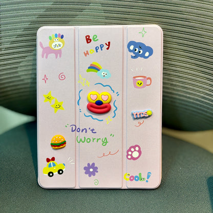 3D Cartoon Printed iPad Case