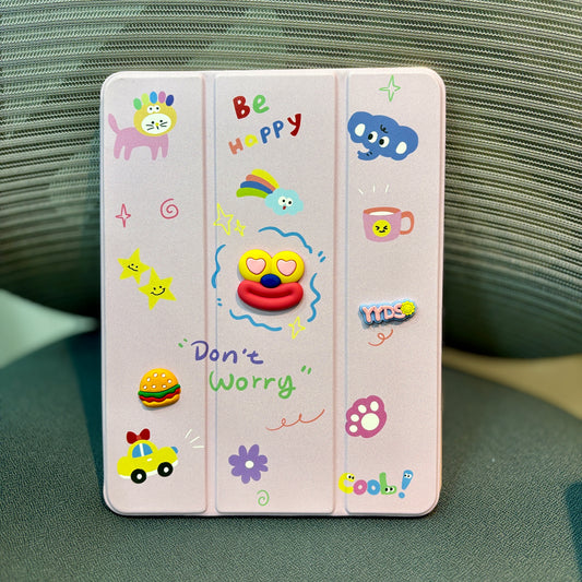 3D Cartoon Printed iPad Case