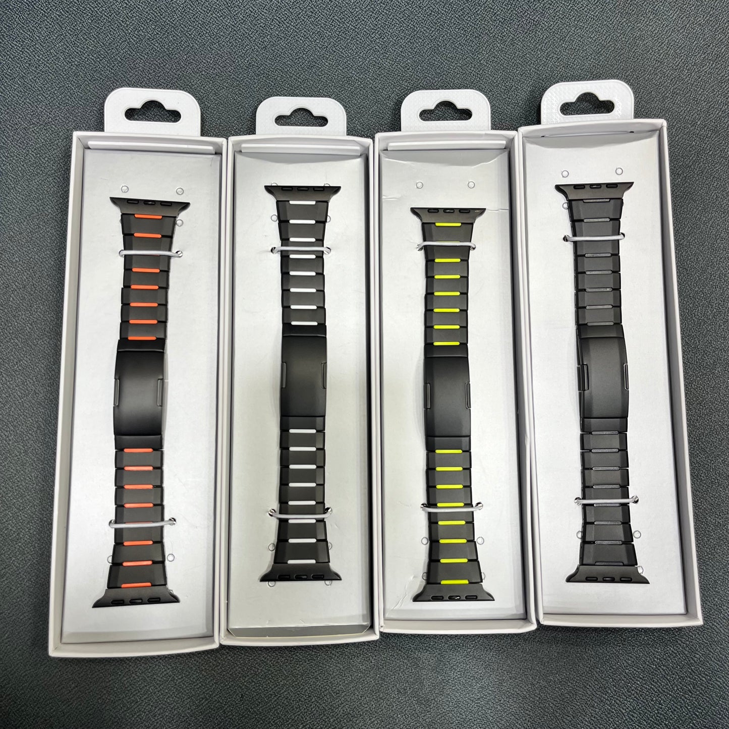 DualTone Metal & Silicone Hybrid iWatch Strap