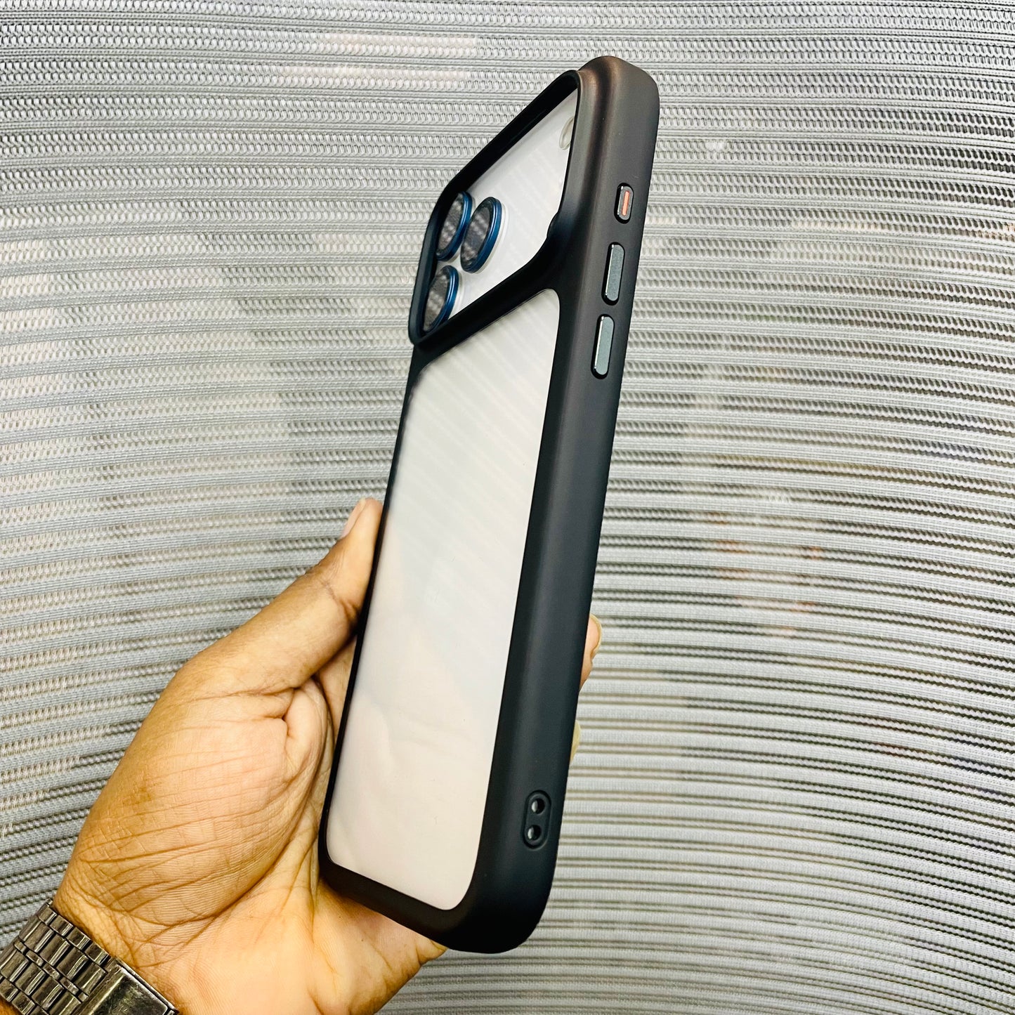 EdgeView Transparent Shock iPhone 17 Pro Max Case
