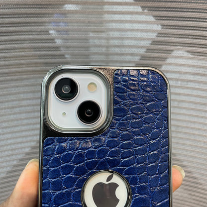 Leather Logo iPhone 15 Case