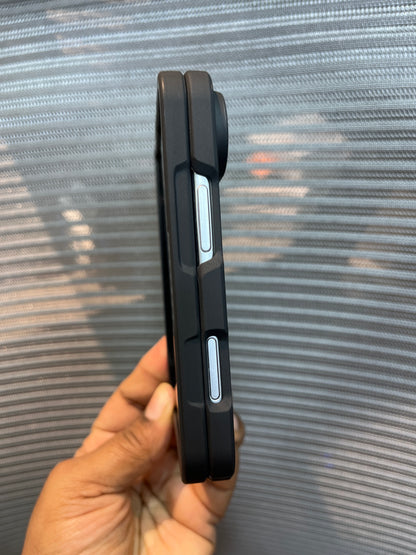 Transparent Side-Border MagSafe Stand Case for iPhone Duo