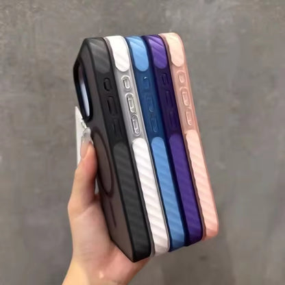 Tinted Matte Hard Magsafe Case with Color Border for iPhone