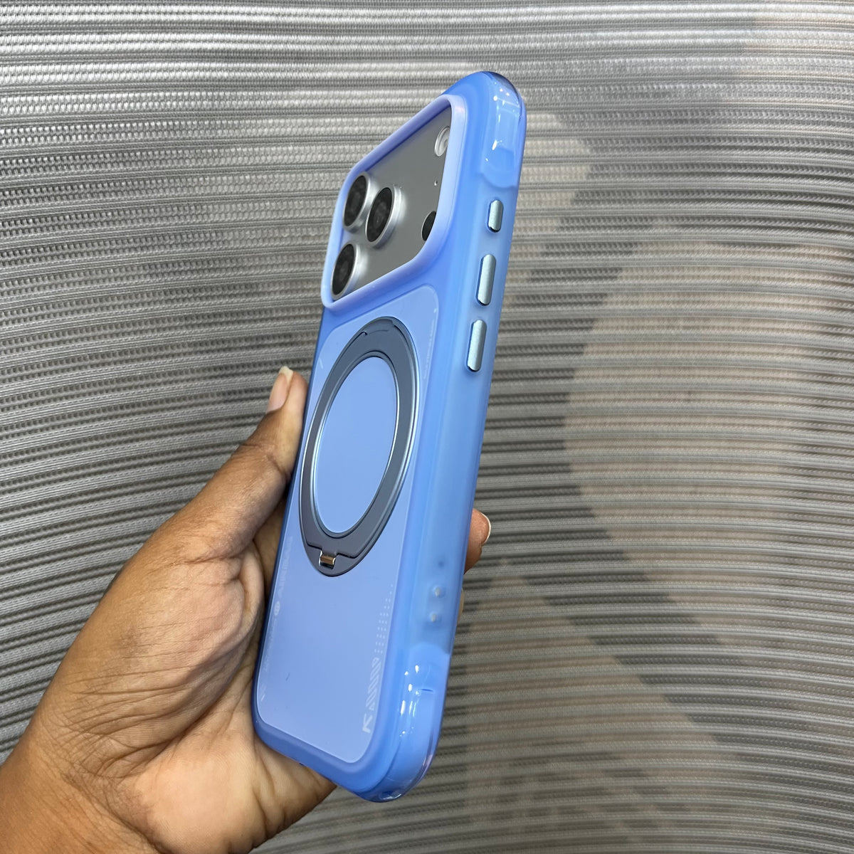 Premium AirBag Anti-Collision Metal Stand iPhone Case