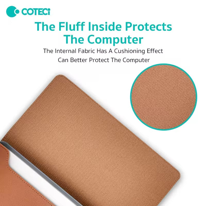 FlexiFold Multifunctional Leather Laptop Liner Bag