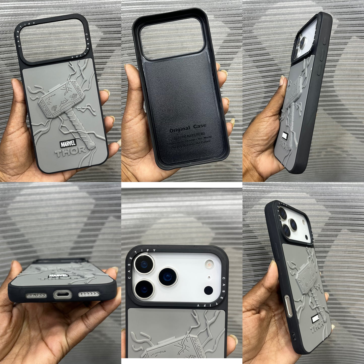 Premium 3D Embossed Printed iPhone 17 Pro Case