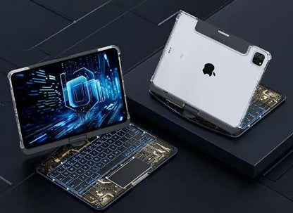 Transparent 360° Rotating iPad Magic Keyboard