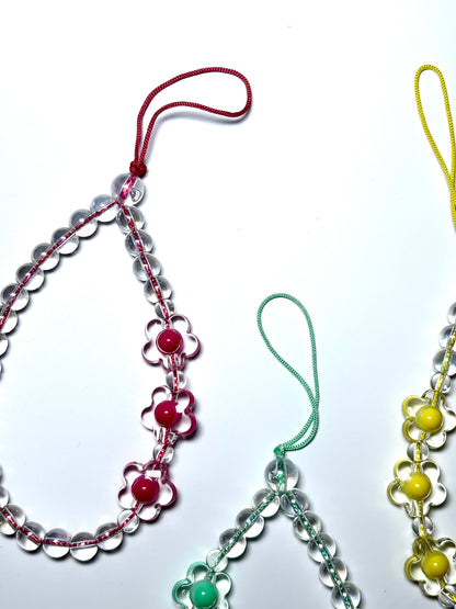 Aesthetic Flower Phone Charm Strap