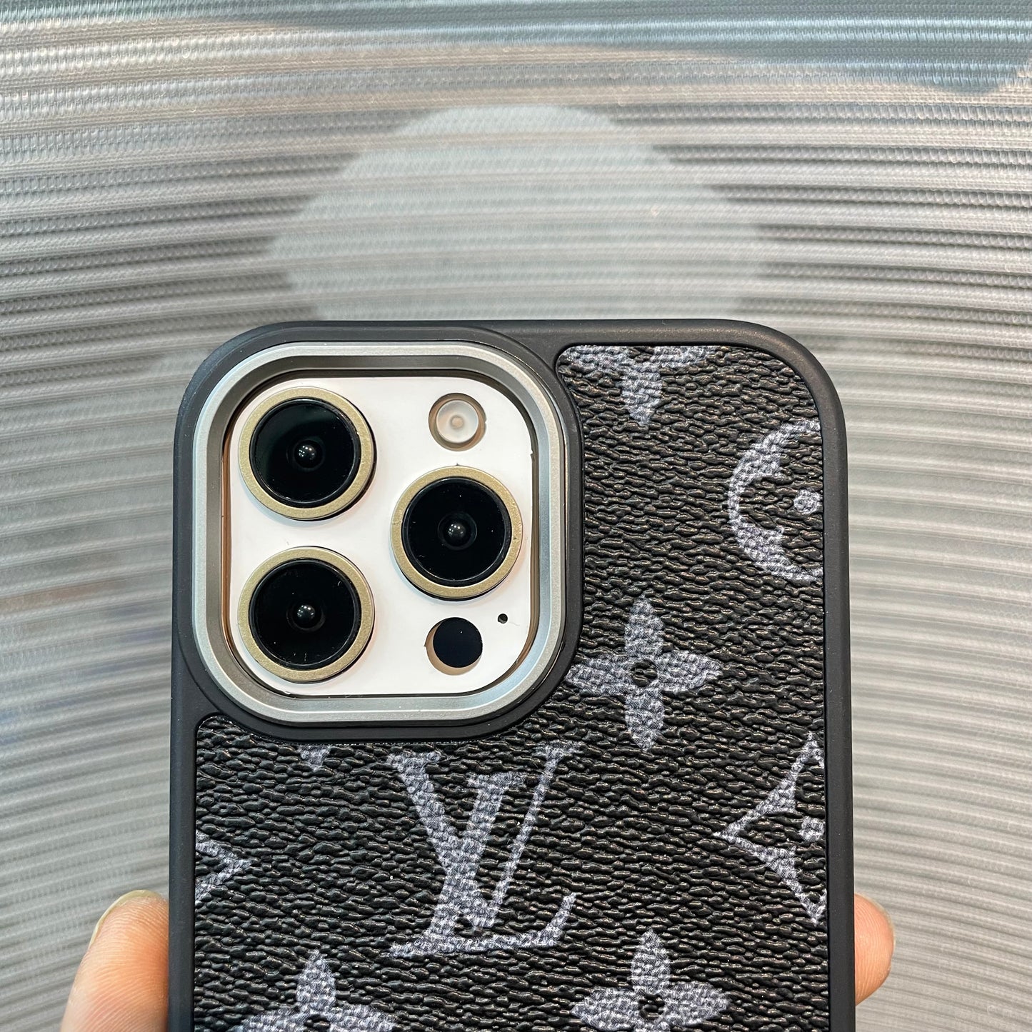 LogoLuxe Leather iPhone Case
