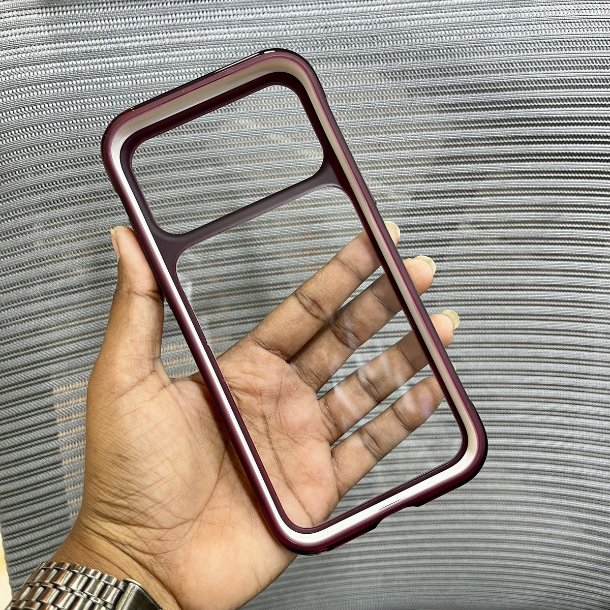 Transparent Silicone Side Border iPhone 17 Pro /18 Pro Case