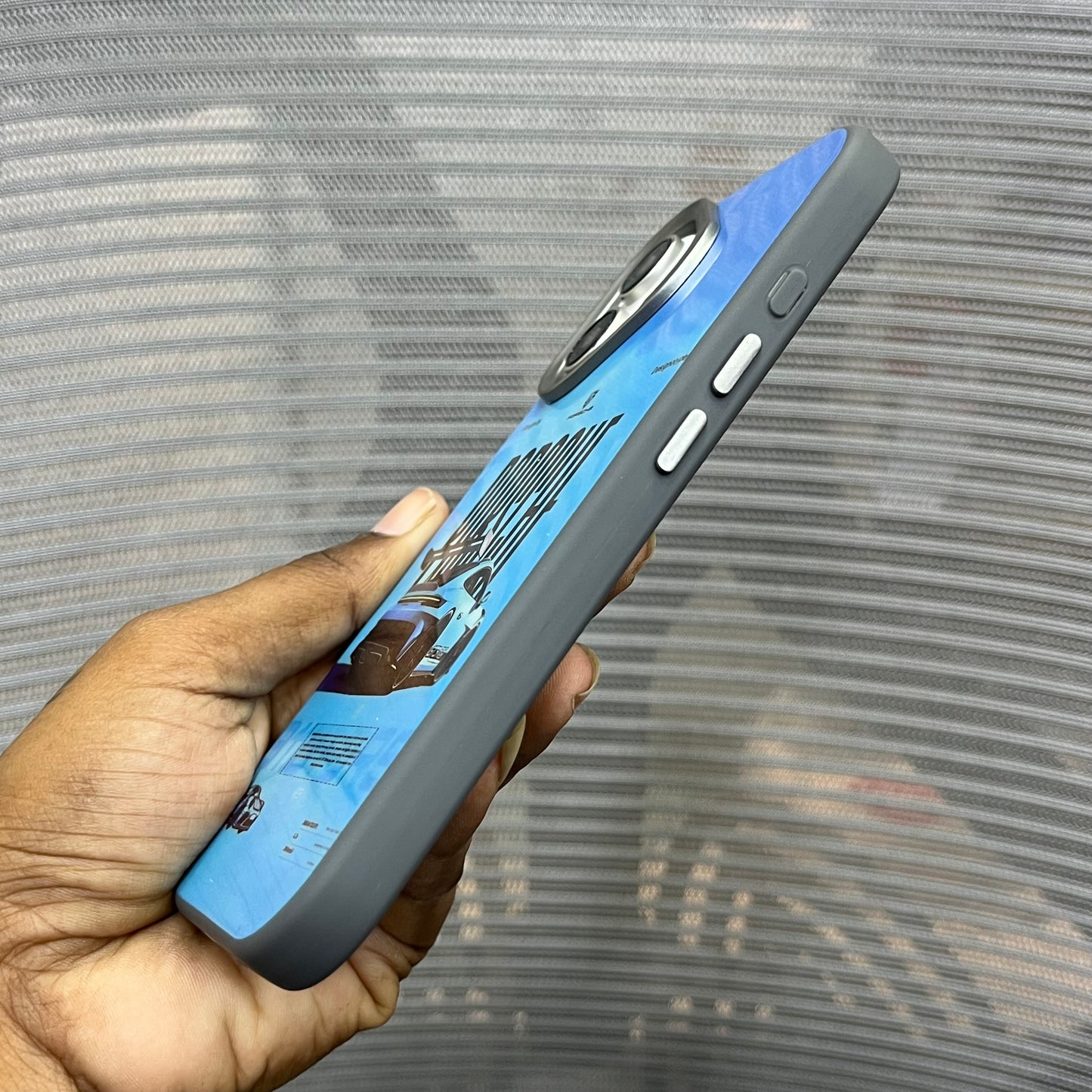 Glossy Car Print Protective iPhone 16 Case