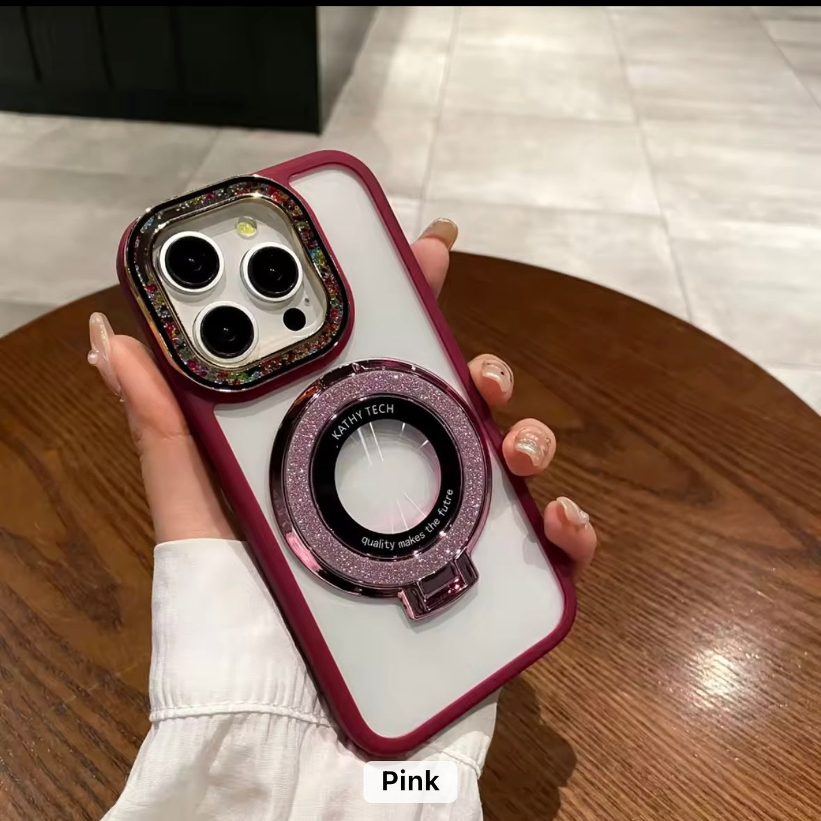 Fancy Bling MagSafe Transparent iPhone Case