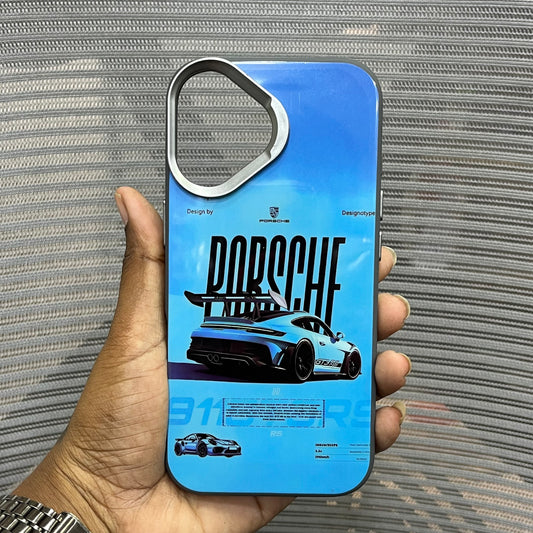 Glossy Car Print Protective iPhone 17 Case
