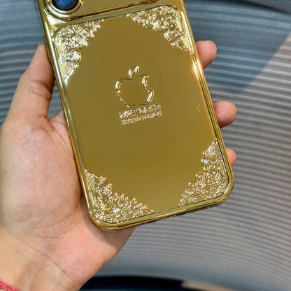 GoldMirr Embossed iPhone 15 Pro Max Case