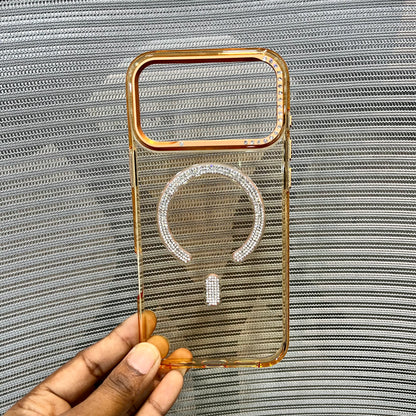 Orange Diamond MagSafe iPhone 17 Pro Max Case
