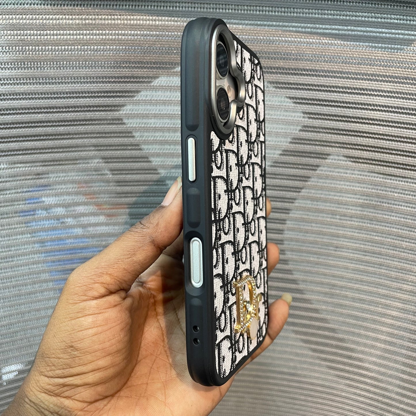 LogoLuxe Leather iPhone Case
