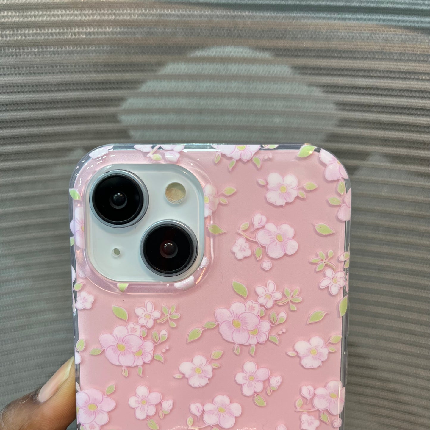 Floral Charm Clear iPhone 15 Case