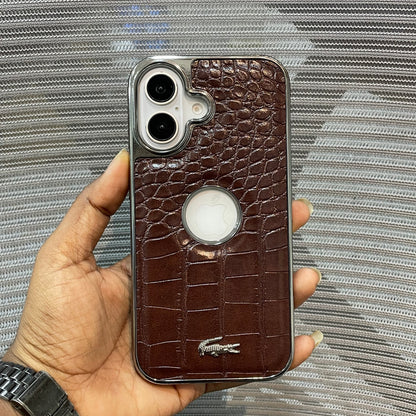 Leather Logo iPhone 17 Case